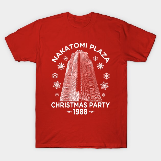 Nakatomi Christmas Party T-Shirt by RetroFreak
